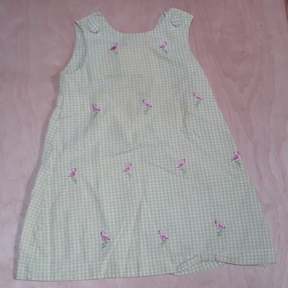 Rare Editions Dress 3T, Green and Pink